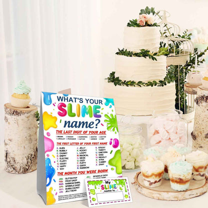 Birthday Party Activity Card Set, Fun Theme Party Decor with Name Sign and Decorative Stickers, Guest Interaction Table Decor for Adult Birthday Celebrations