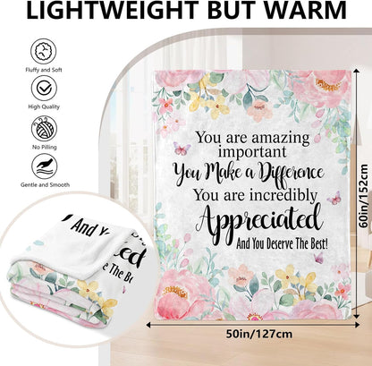 Appreciation Gifts,Appreciation Gifts for Woman,Employee Appreciation Gifts,Appreciation Gifts for Coworkers,Teacher Appreciation Gifts,Coworker Appreciation Gifts Blanket 50" x 60"