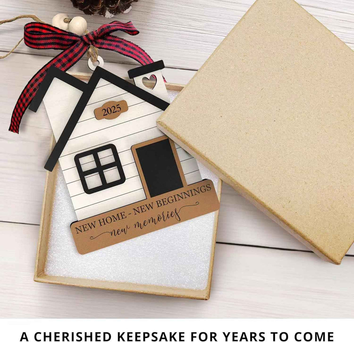 House Warming Gifts New Home - Housewarming Gifts for New House, Housewarming Gift Presents for Women, Couple - Wooden New Home Ornament 2025