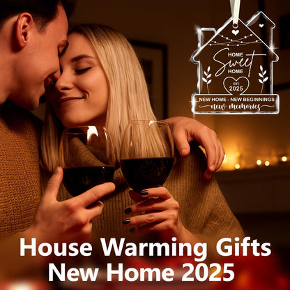 NewEleven House Warming Gifts, New Home Ornament 2025, Dream Home Gift Ideas Decor - Welcome Home Gifts, Housewarming Gift New Home, Best Housewarming Presents 2025 - Glass Ornament