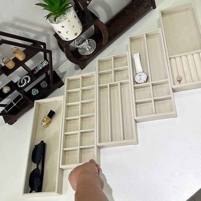 Two-Piece Nightstand Catchall Tray Set - Field & Blessing