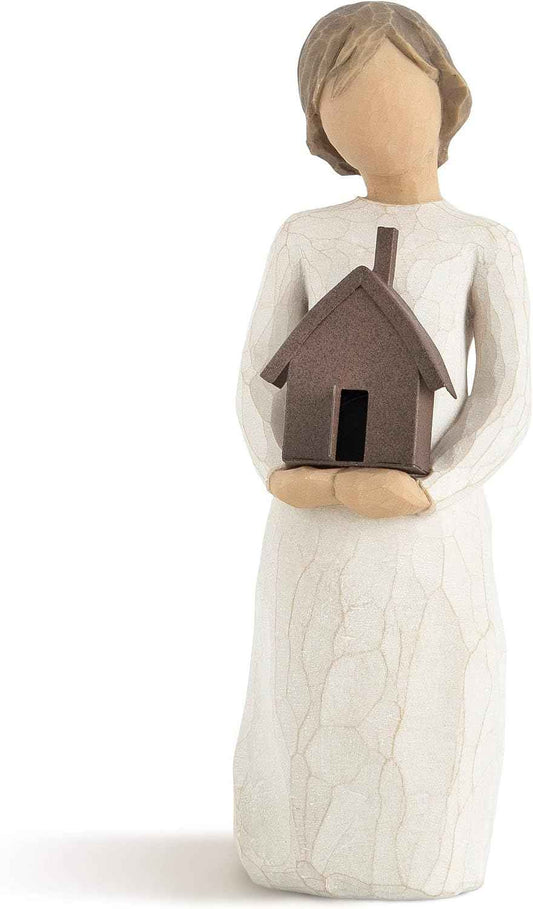 Willow Tree Mi Casa, Sculpted Hand-Painted Figure | Cast from a Susan Lordi Original Carving, Meaningful Gift Celebrating Nature, Family, Home and Belonging, Fitted Gift Box