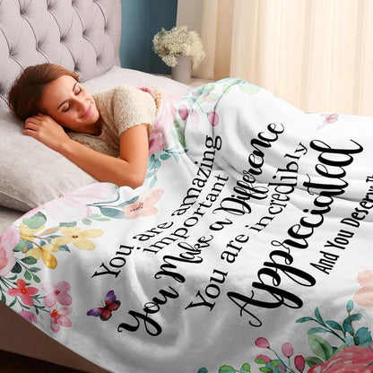 Appreciation Gifts,Appreciation Gifts for Woman,Employee Appreciation Gifts,Appreciation Gifts for Coworkers,Teacher Appreciation Gifts,Coworker Appreciation Gifts Blanket 50" x 60"