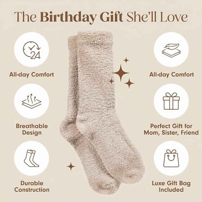 Unboxme Gifts Warm & Cozy Ultra-Luxe Cloud Sock, Gift for Women & Men