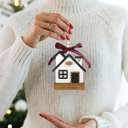 MAPDTWO House Warming Gifts New Home - Housewarming Gifts for New House, Women - New Home Gift Ideas for Couple - Wooden Ornament