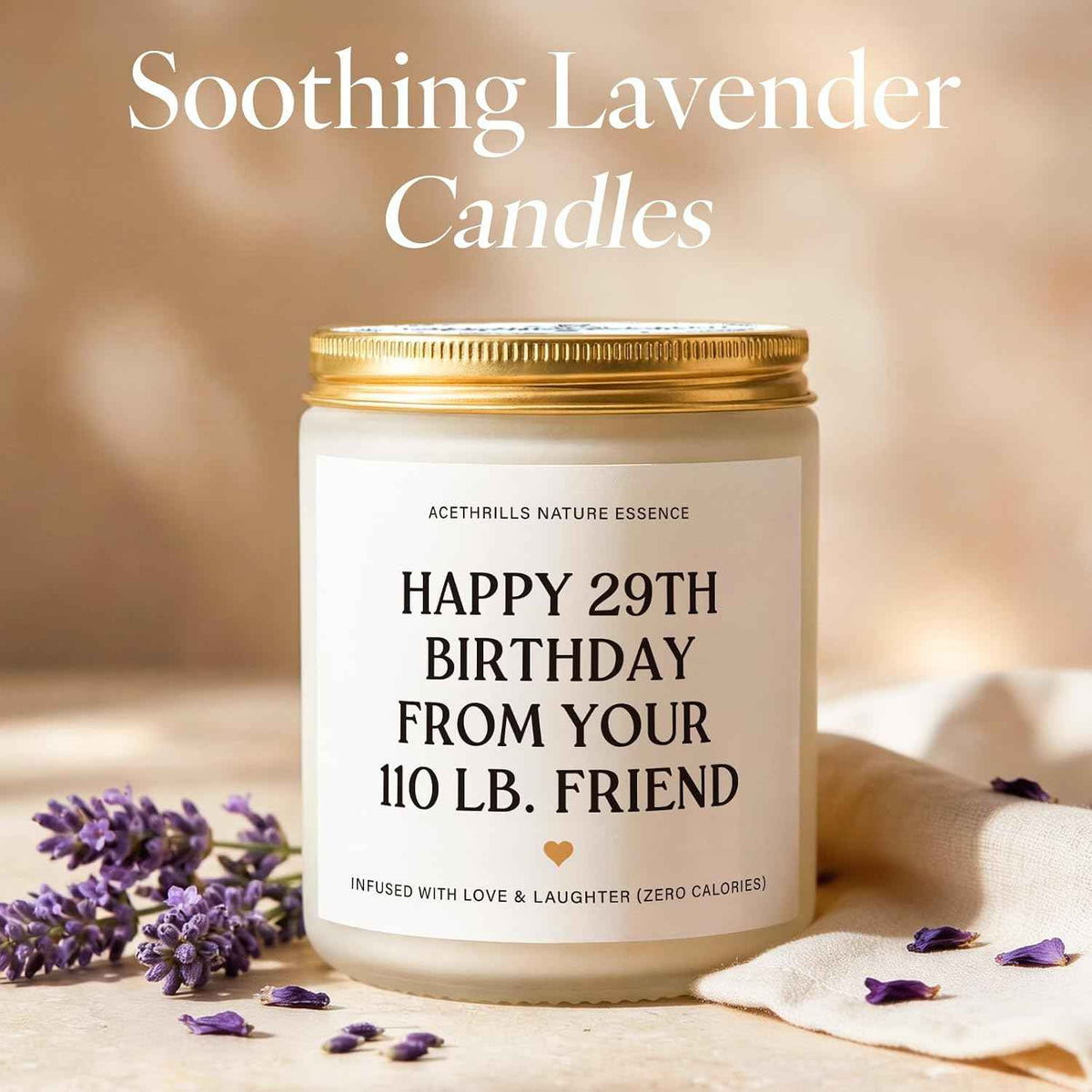 Best Friend Birthday Gifts for Women Friendship - Lavender Scented Candle
