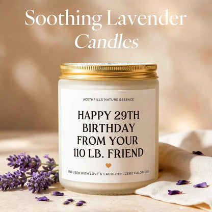 Best Friend Birthday Gifts for Women Friendship - Lavender Scented Candle