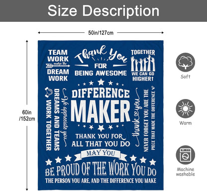 Men's Employee Appreciation Throw Blanket