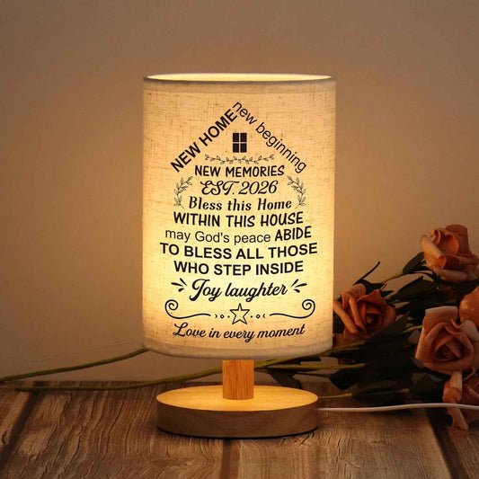 WSYEAR House Warming Gifts New House Decor, Table Lamp Best Housewarming Gifts 2026 New Home Gift Ideas Women Couple, New Home New Adventure New Memories