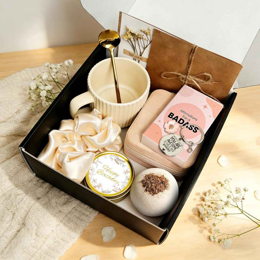 Happy Birthday Gift for Women，Birthday Box with Affirmation Cards | Birthday gift for Best Friend, Mom, Coworker - Unique Gift Perfect for 18th 30th 40th 50th 60th Birthday