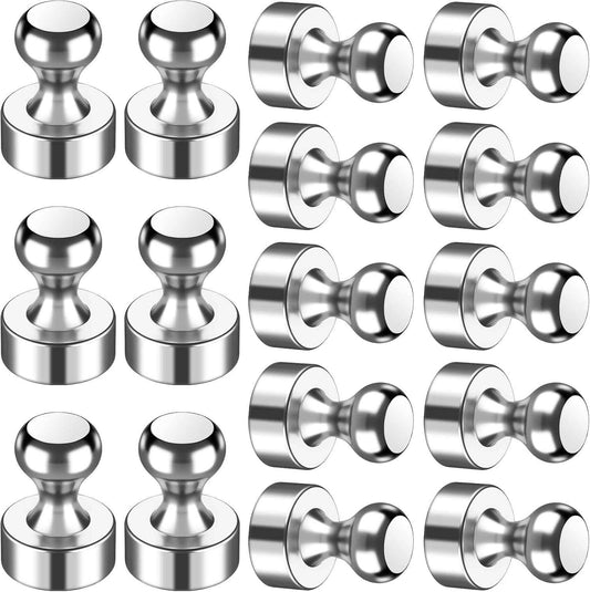 16 Pcs Fridge Magnets, Refrigerator Magnets, Small Strong Magnets, Whiteboard Magnets for Fridge, Magnetic Push Pins for Locker, Kitchen Decor and Accessories, Office, Classroom Organization
