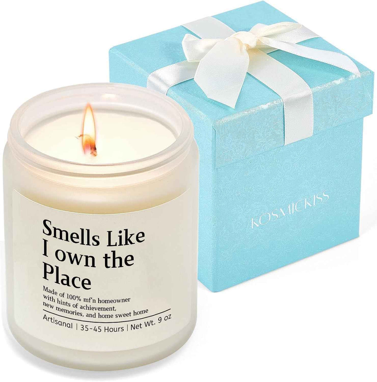 Kosmickiss House Warming Gifts New Home for Men Women, Housewarming Gift | New Home Gift Ideas for New Homeowner, First Apartment Essentials Closing Presents for Home Buyer, Lavender Scented Candle