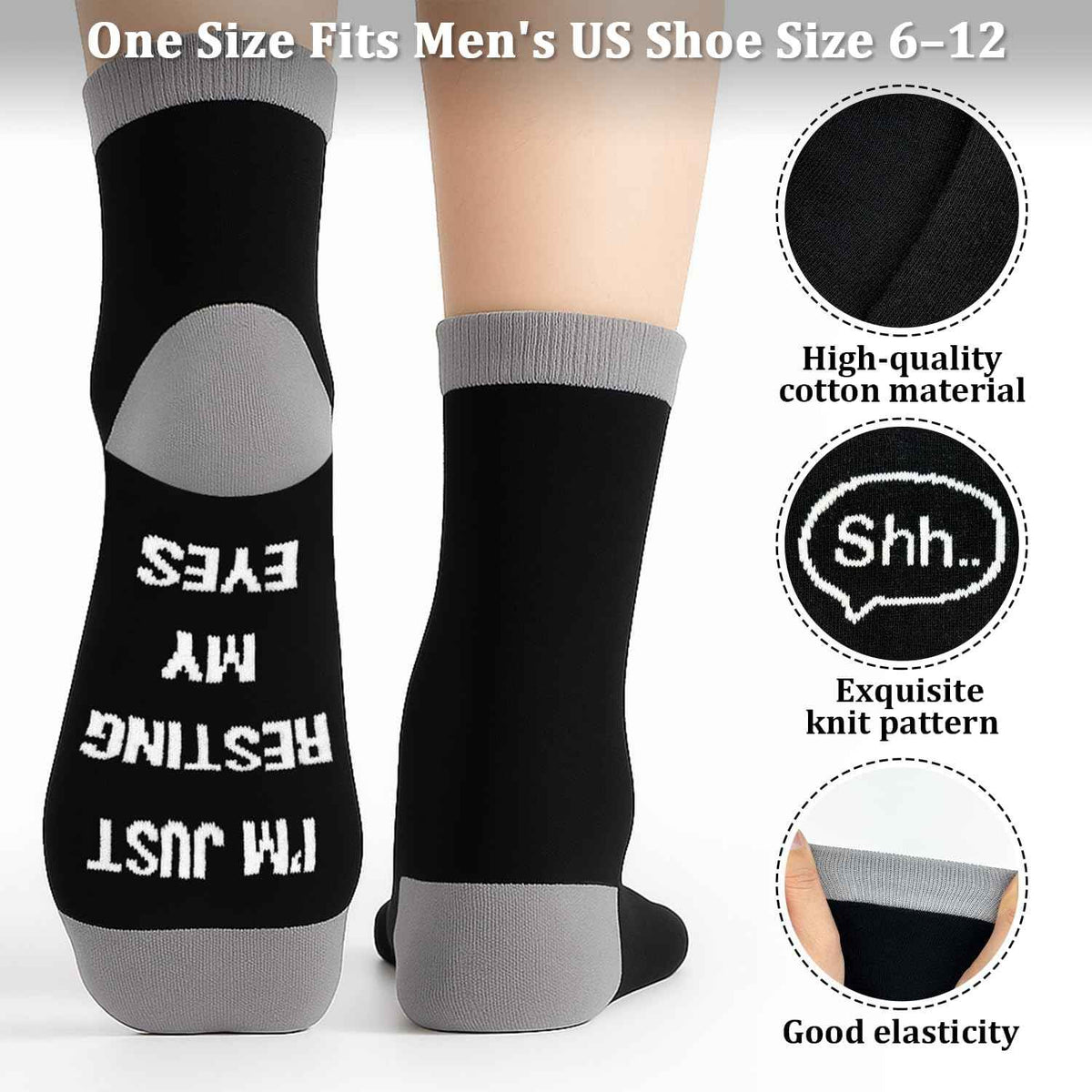 Funny Birthday Gifts for Men Dad Father Husband Grandpa from Daughter | Novelty Socks thanksgiving White Elephant Gag Gift for Adult