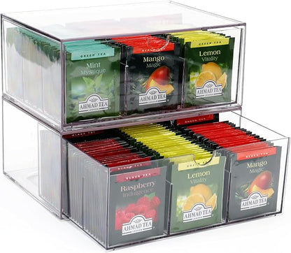 Stackable Acrylic Tea Organizer Set - Field & Blessing