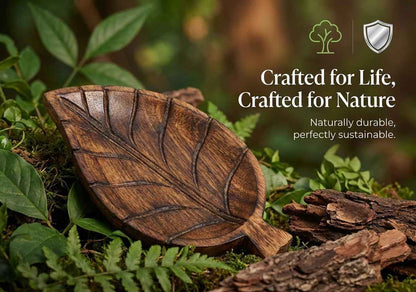 Hand-Carved Floral Wooden Jewelry Box
