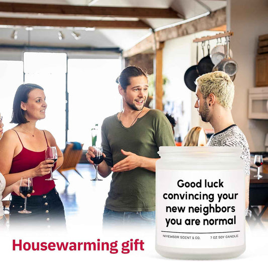 House Warming Gifts New Home, Funny Housewarming Candle | Housewarming Gifts, New Home Gift Ideas, New House/ First Apartment Essentials, Closing Gifts for Home Buyers, Handmade, 7oz