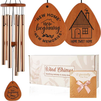 AMBOBE House Warming Gifts New Home, 32" Wind Chimes Housewarming Gifts | New Home Gift Ideas for Women Men Homeowners Couples Family Friends, Cozy First Home Gift for Home Décor