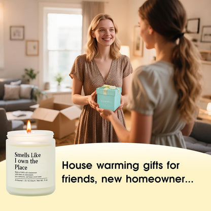 Kosmickiss House Warming Gifts New Home for Men Women, Housewarming Gift | New Home Gift Ideas for New Homeowner, First Apartment Essentials Closing Presents for Home Buyer, Lavender Scented Candle