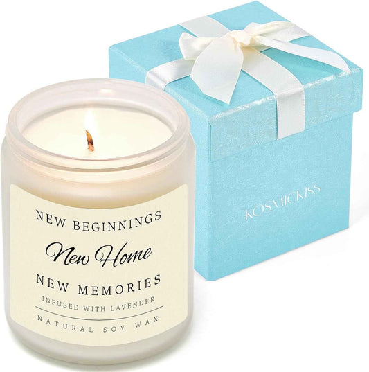 House Warming Gifts New Home, Housewarming Gifts New Home for Women Men | New Home Gift Ideas for Apartment Neighbor Homeowners, House Warming Decoration for Friends Soy Wax Candle
