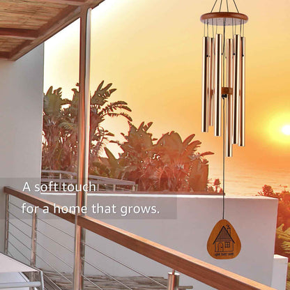AMBOBE House Warming Gifts New Home, 32" Wind Chimes Housewarming Gifts | New Home Gift Ideas for Women Men Homeowners Couples Family Friends, Cozy First Home Gift for Home Décor