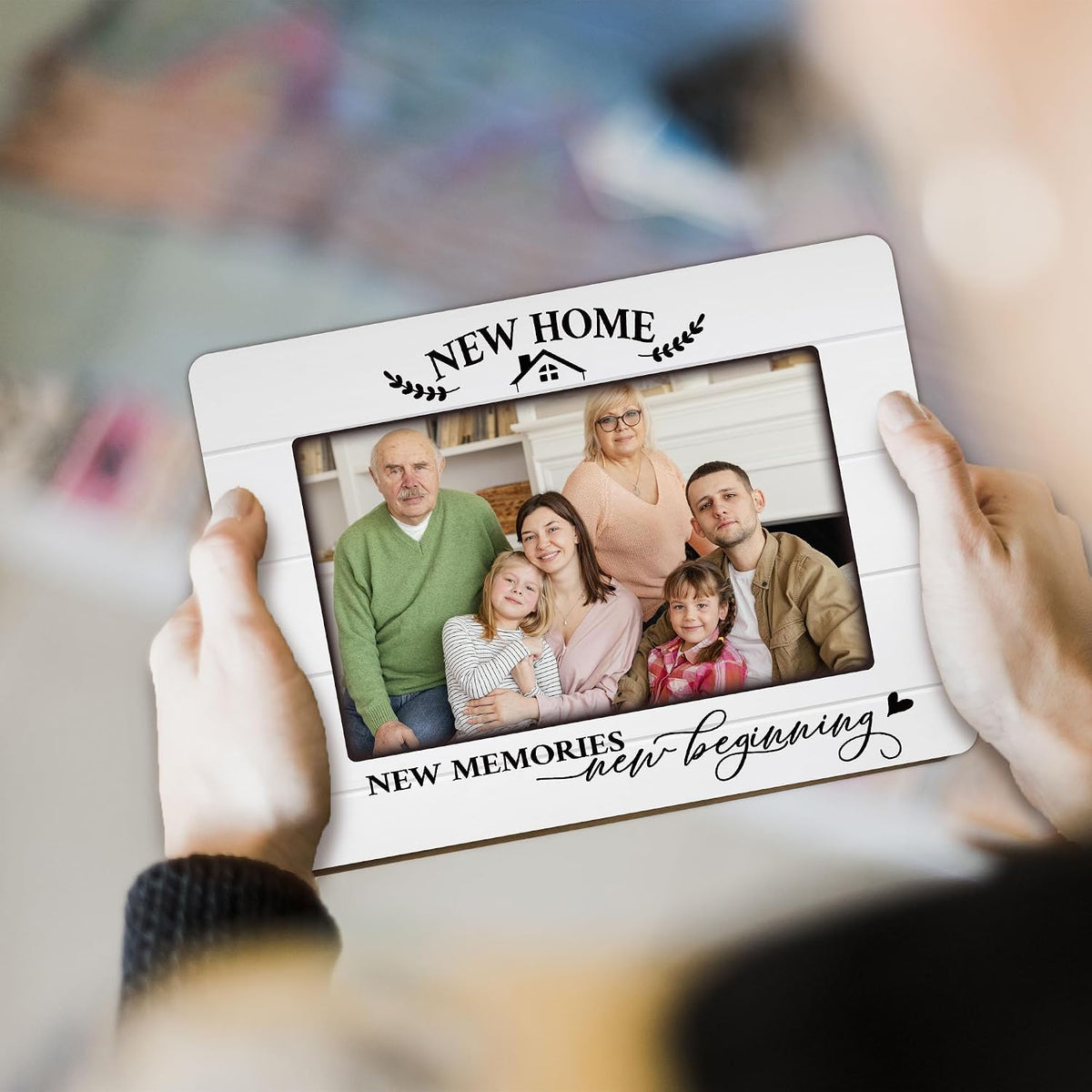 New Home Family Picture Frame for 4 x 6 Photos