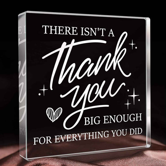 Thank You Gifts for Women Men, Thank You Appreciation Plaque | Appreciation Gifts for Leader Colleague Principal Coworker Daycare Nurse Boss