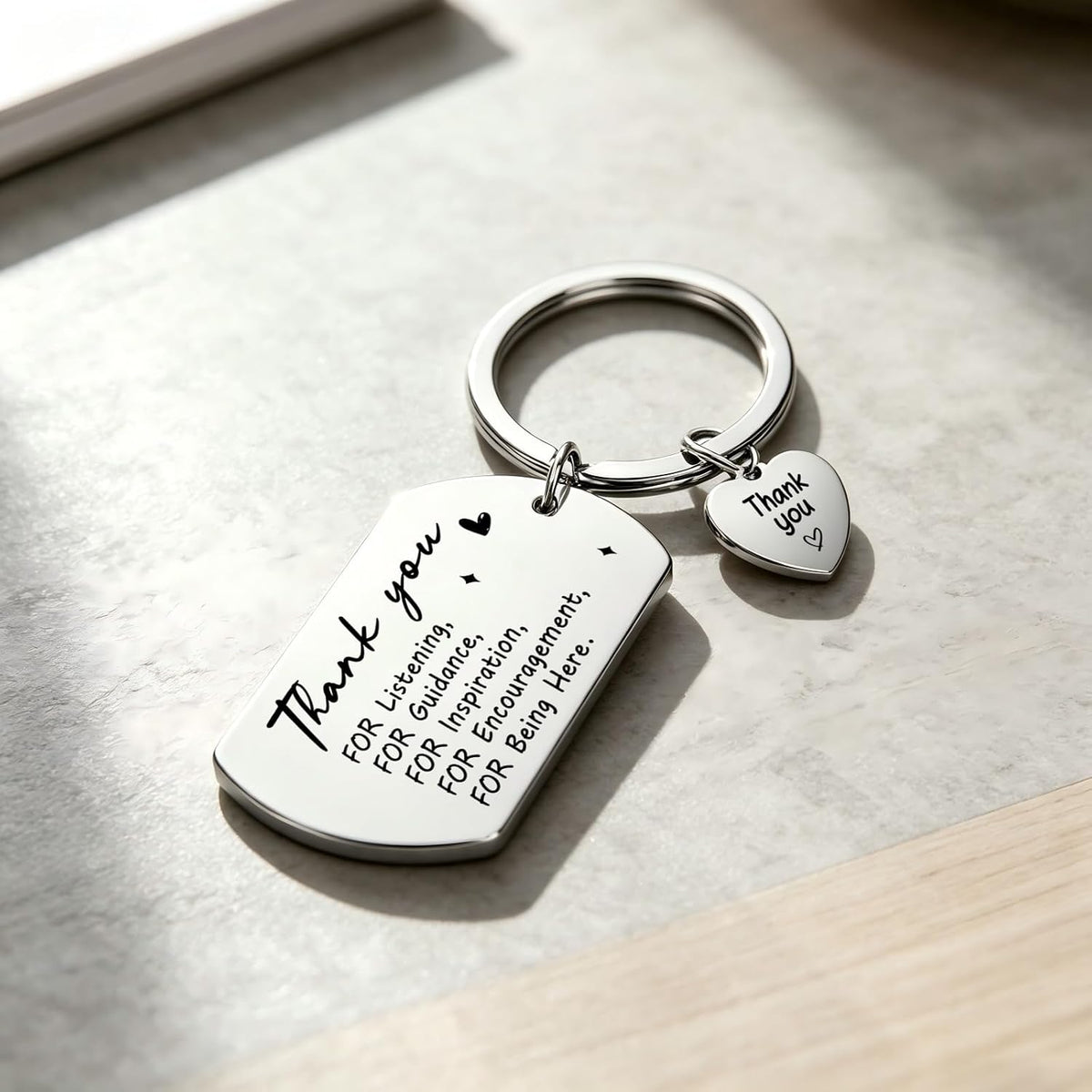 12 Pcs Team Appreciation Gifts Bulk for Coworker Staff Keychains | Thank You Teamwork Gift Set for Employee, Colleague, Teacher, Volunteer, Nurse, Metal Keyring, with Organza Bags and Cards