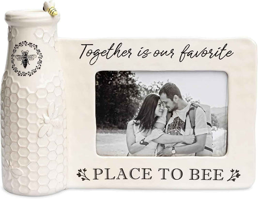 Ceramic Bee Vase & Photo Frame