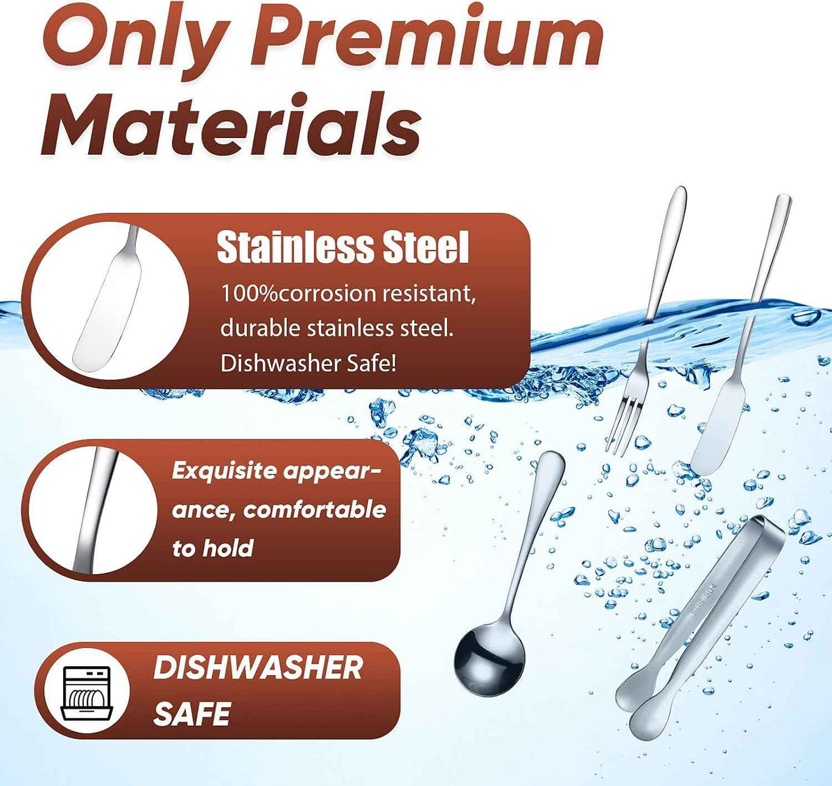 Patelai 14 Pcs Charcuterie Utensils Cheese Knives Forks,Silver | Stainless Steel Mini Serving Set for Appetizers, Includes Butter Spreaders Tongs Condiment Spoons, Board Accessories