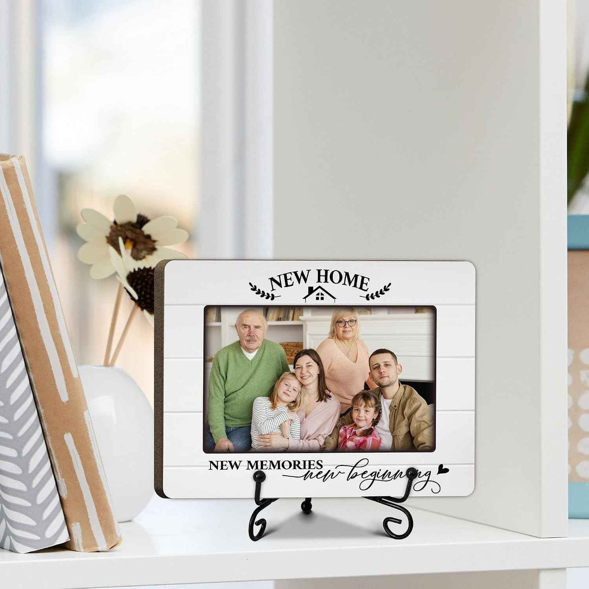 New Home Family Picture Frame for 4 x 6 Photos