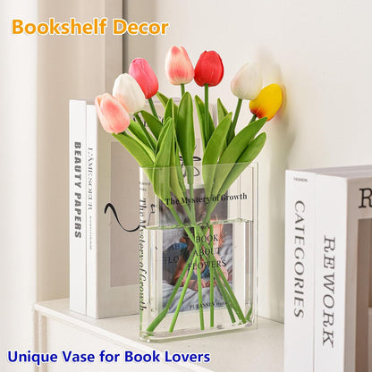 Acrylic Book-Shaped Photo Vase