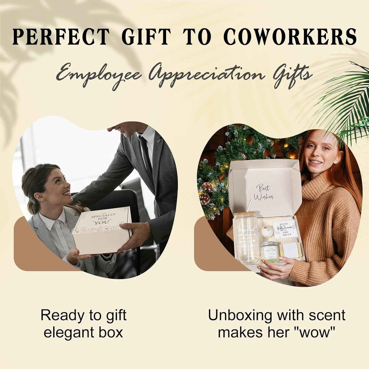 Employee Appreciation Gifts for Coworker Teacher, Thank You Gifts for Women | Labor Day Appreciation Gifts for Nurse Staff Difference Maker, Farewell Office Thank You Gift Baskets w/ 16oz Glass Cup