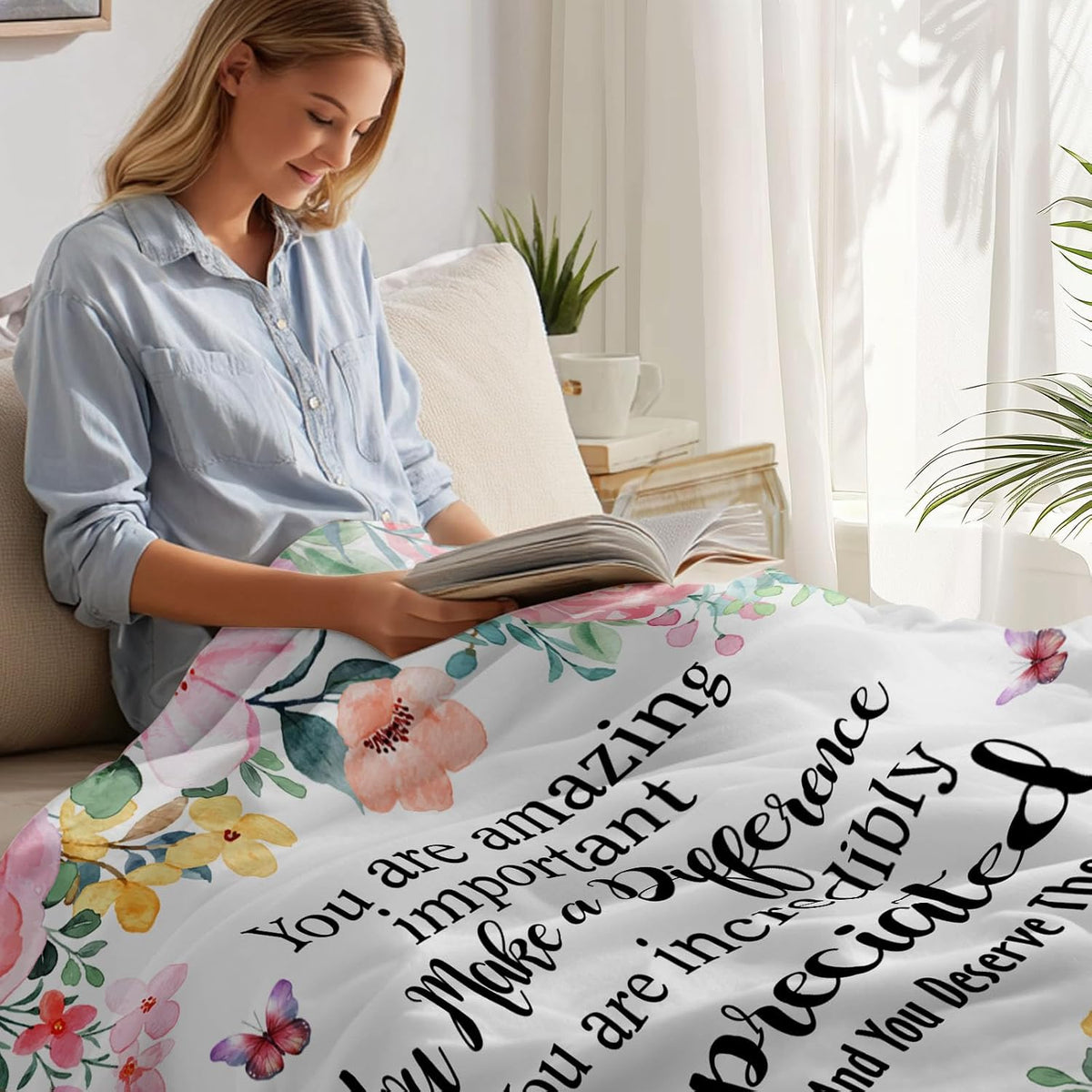Appreciation Gifts,Appreciation Gifts for Woman,Employee Appreciation Gifts,Appreciation Gifts for Coworkers,Teacher Appreciation Gifts,Coworker Appreciation Gifts Blanket 50" x 60"