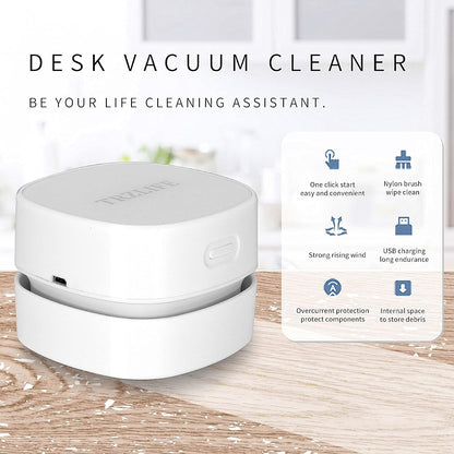 TRZLIFE USB Desk Vacuum, Office & Home Desktop Cleaner, Ideal Gift