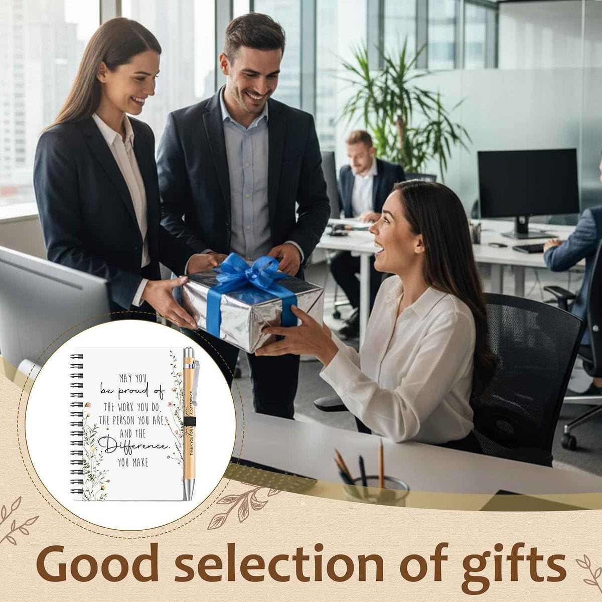 Motipuns 5 Pcs Employee Appreciation Gifts for Coworkers Chaos Coordinator Thank You Gift Women Teacher Friends Leaders
