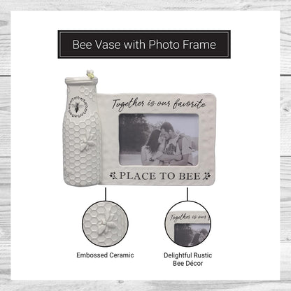 Ceramic Bee Vase & Photo Frame
