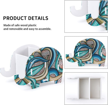 MOKANI Pen Pencil Holder for Desk Cute Elephant Gifts Desk Organizer