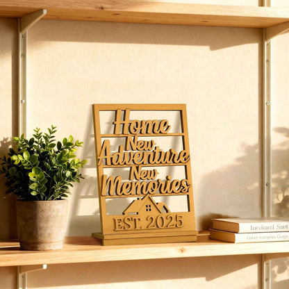 Housewarming Gifts New Home: Farmhouse Wooden Sign - Entry Table Decor for New Homeowners