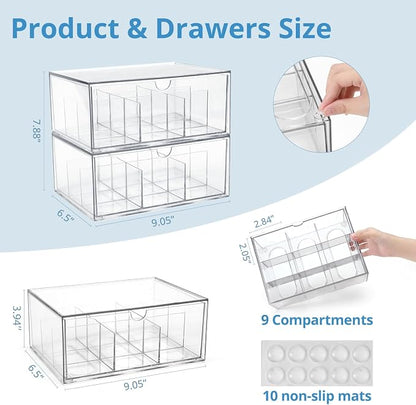 Stackable Acrylic Tea Organizer Set - Field & Blessing