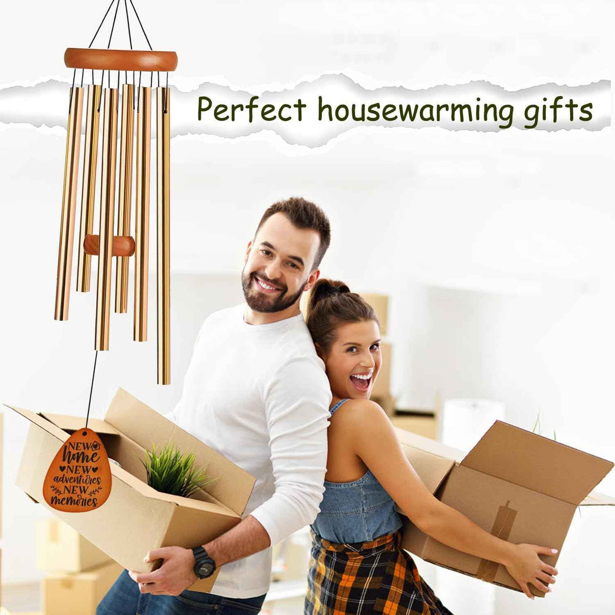 House Warming Gifts New Home 35" Wind Chimes Gift Ideas for Men Women Housewarming Gifts New Home