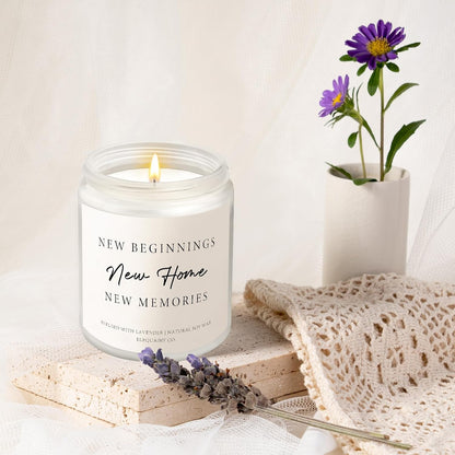 House Warming Gifts New Home, 2026 Perfect Housewarming Gifts for Women Men | Lavender Scented Candle New Homeowner New Home Gift First Apartment House Warming Party Decor Closing Presents for Home Buyer