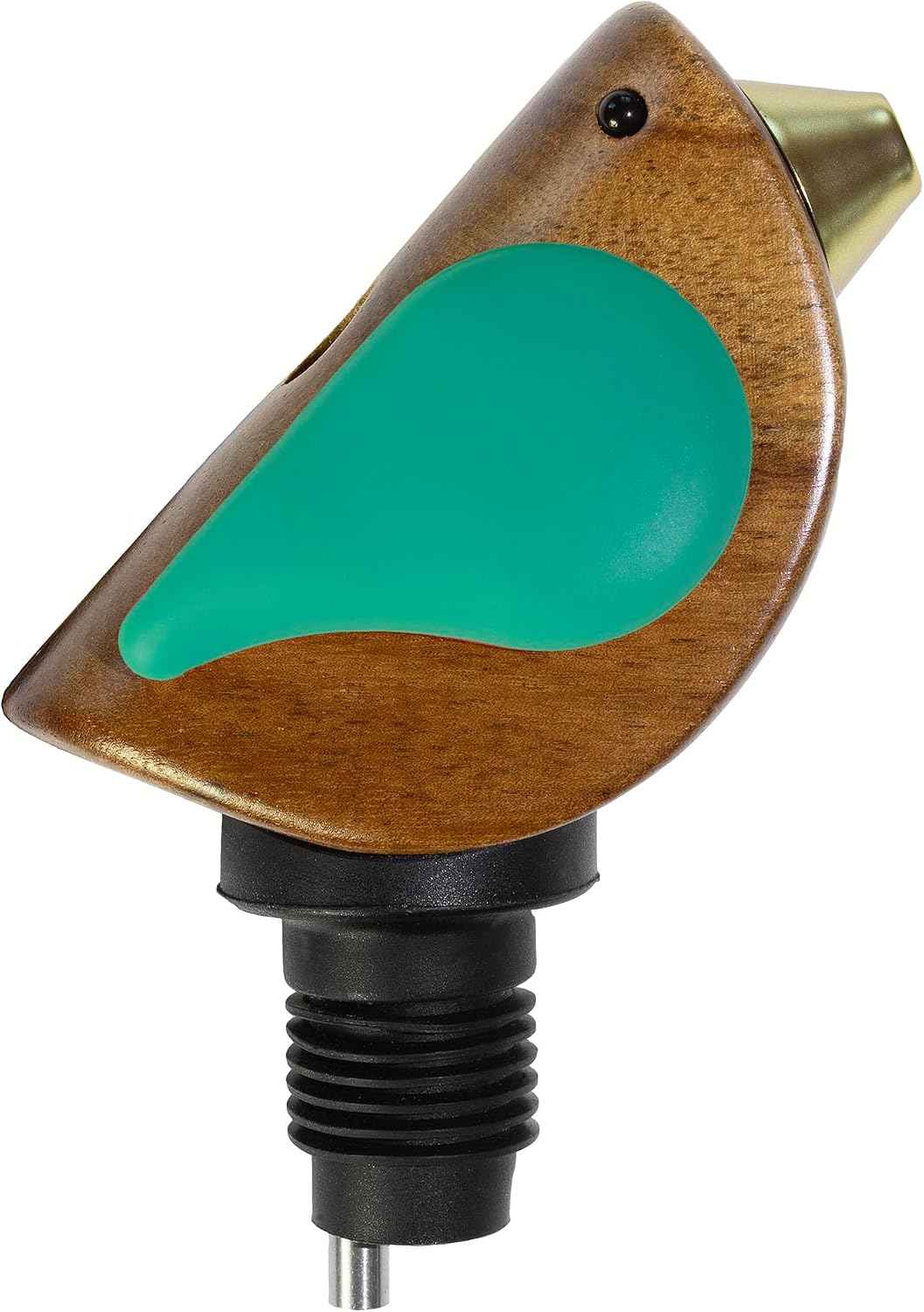 Songbird Specialties Singing Bird Wine Bottle Pourer, Turquoise | It chirps as you pour and gets guests smiling. A fun wine gift for bird lovers, wine lovers, and anyone who entertains.