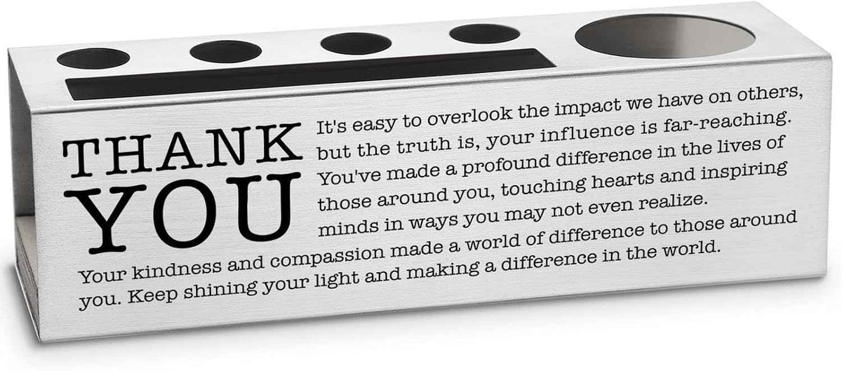 vizuzi Thank You Gifts for Women, Men, Work Bestie, Friends, Boss, Coworkers, Employee, Appreciation Thank You Office Pencil Holder Supplies Pen Holders Zgg28