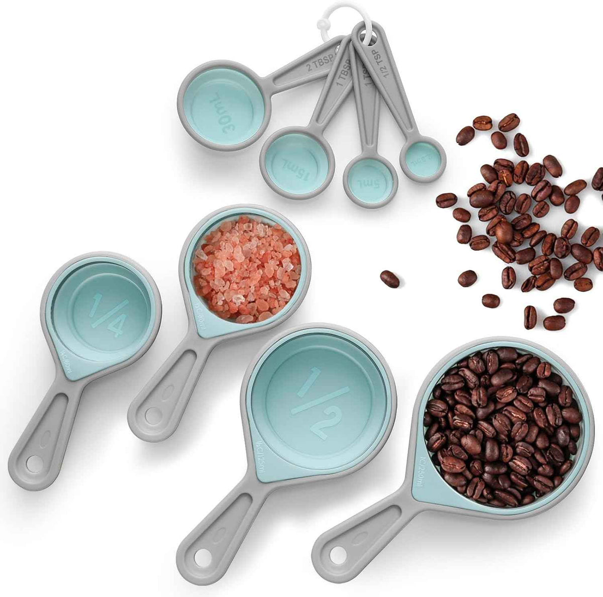 Kitchen Gadgets Set 13 Piece, Essentials for Kitchen RV Camper, Blue
