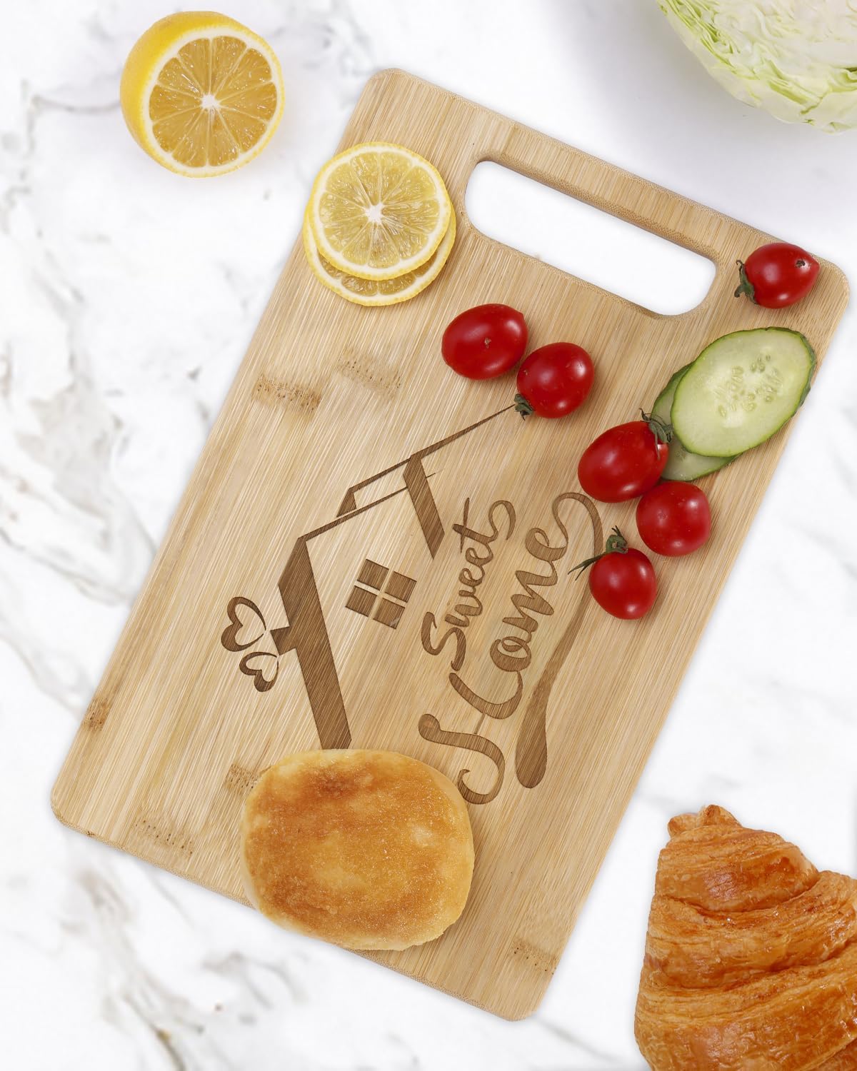 Housewarming Gifts New Home, New Home Gift Ideas - New Home Bamboo Cutting Board, Housewarming Gifts for Women Men, New Apartment, First Home New House Gift, New Homeowner Gifts Housewarming Gift