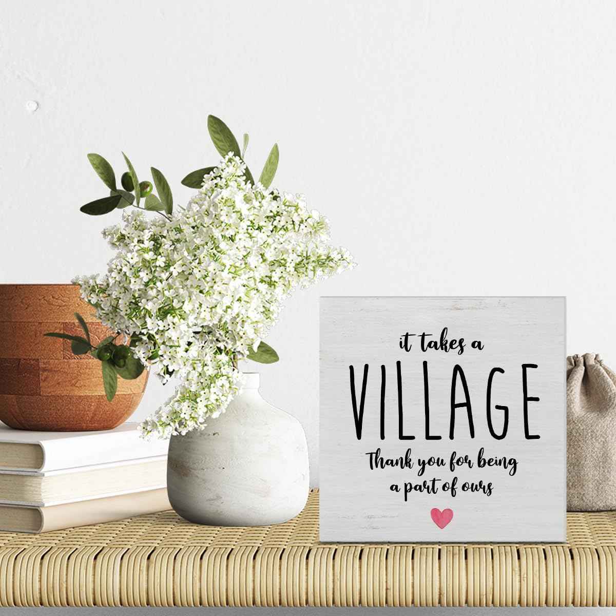 Thank You Gifts - Appreciation Gifts for Women Men Friends Coworkers | Colleague - Gratitude Gift Ideas - Thank You Sign Office Cubicle Desk Decor - 5 x 5 Inches