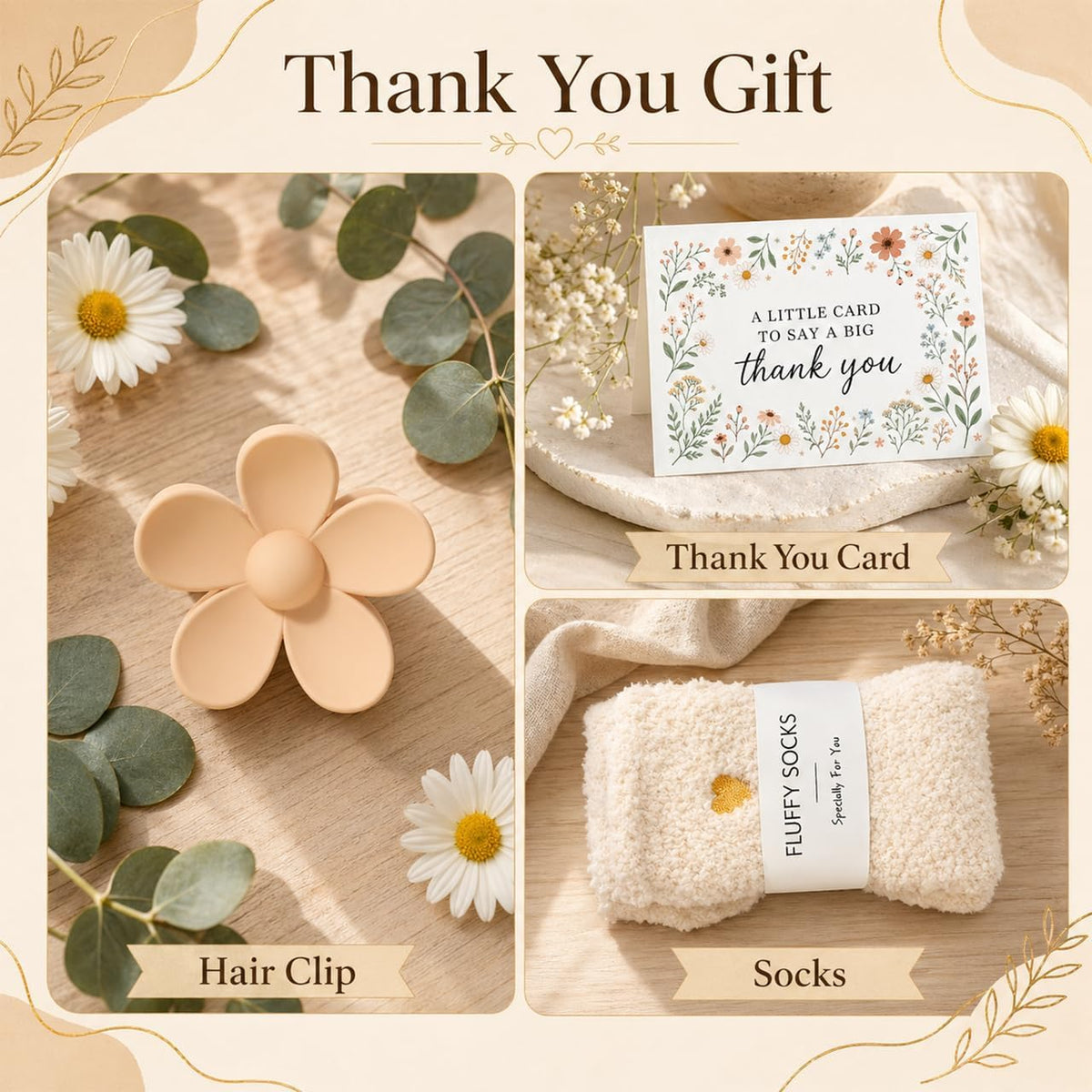 Glass Cup & Notebook Thank-You Gift Set