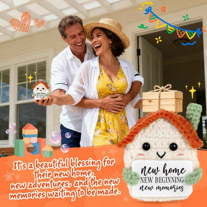 Crochet House Warming Gifts for Couple Women Housewarming | New Home Beginning Essentials Gift for First Home Homeowners Ideas Present for Christmas Stocking Stuffers