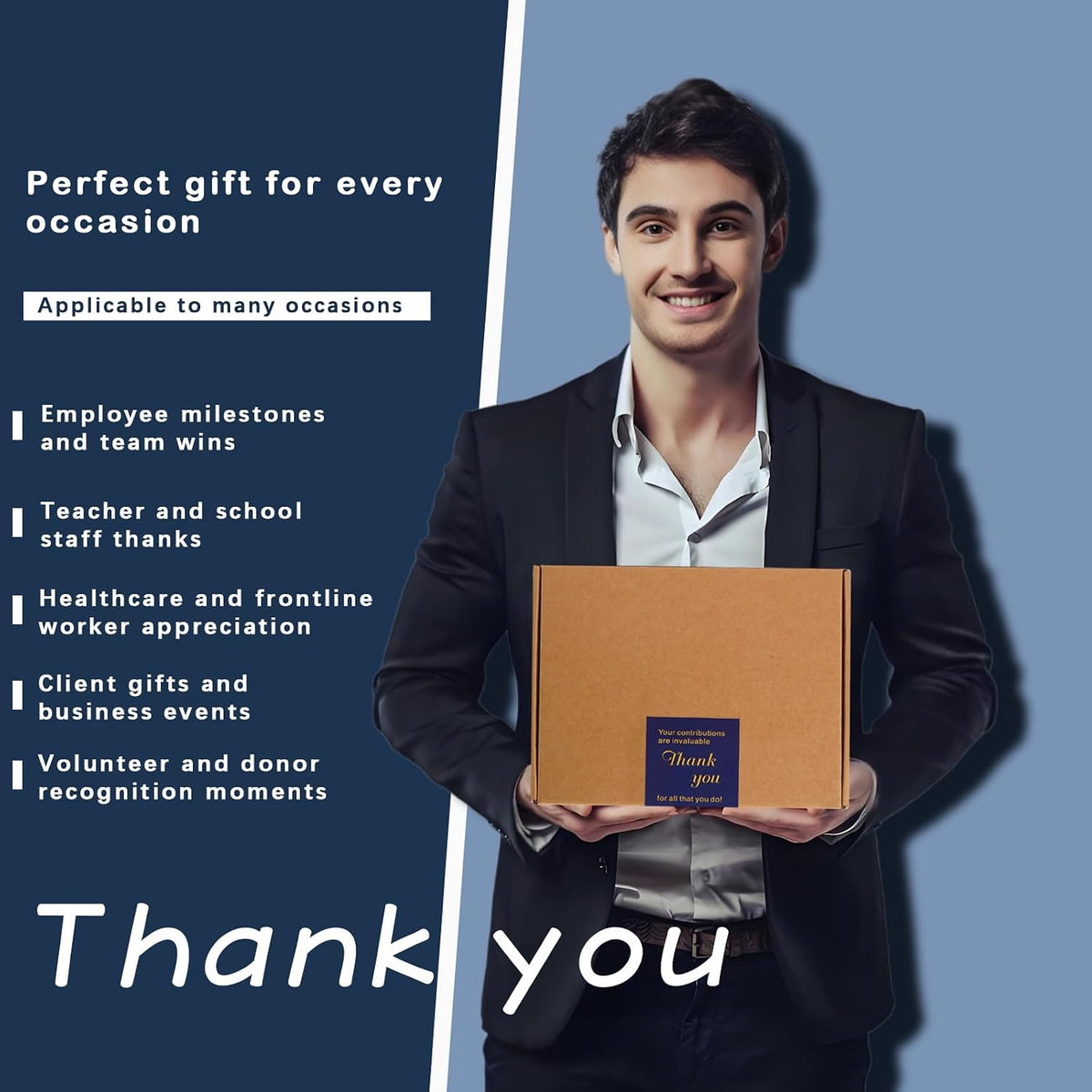 Thank You Basket for Coworkers, Bulk Employee Appreciation Gifts for Staff, Mentors, Leaders & Bosses, Difference Maker Gift Box
