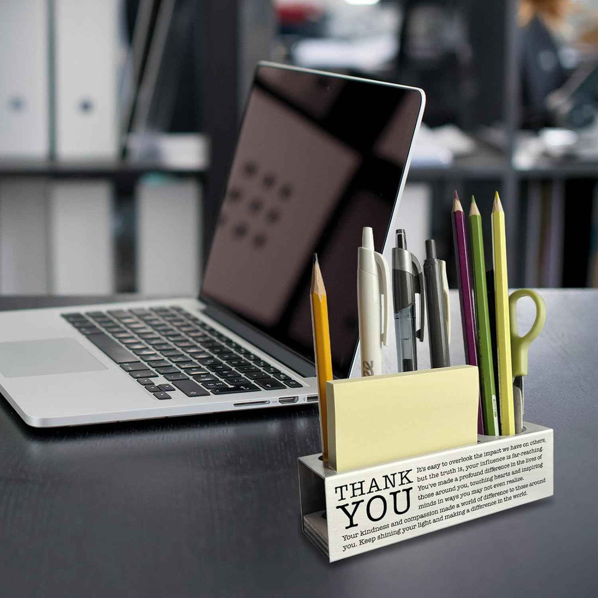 vizuzi Thank You Gifts for Women, Men, Work Bestie, Friends, Boss, Coworkers, Employee, Appreciation Thank You Office Pencil Holder Supplies Pen Holders Zgg28